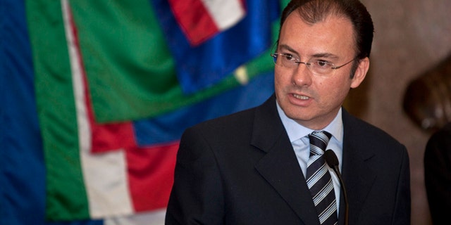 Mexico's former Treasury Minister Luis Videgaray in a Dec. 14, 2012 file photo.