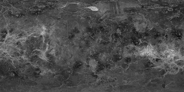 Venus image from NASA’s Magellan probe – Venus Global GIS Mapping Application (usgs.gov)