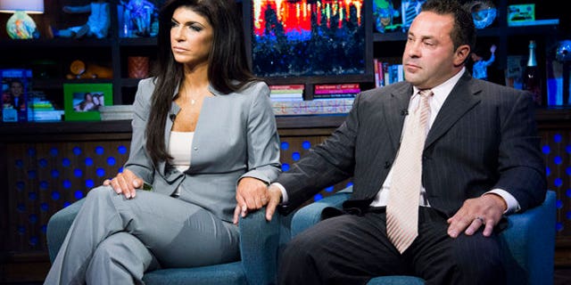 WATCH WHAT HAPPENS LIVE -- Episode 10056 -- Pictured: (l-r) Teresa Giudice, Joe Giudice -- (Photo by: Charles Sykes/Bravo)
