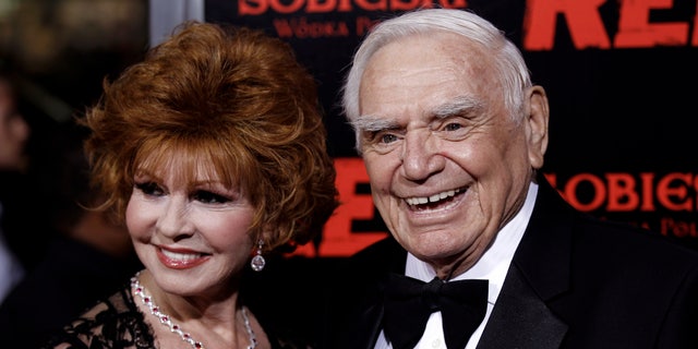 Oct. 11, 2010: Cast member Ernest Borgnine, right, and his wife, Tova, arrive at a special screening of the film "Red" in Los Angeles.