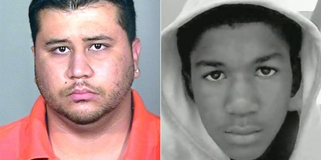 George Zimmerman, seen at left in a prior booking photo, says he shot and killed Trayvon Martin, an unarmed 17-year-old, in self defense.