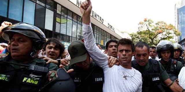 Opposition leader Leopoldo Lopez, in a Feb. 18, 2014 file photo.