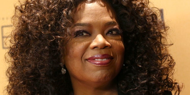 Oprah Winfrey is seen at the premiere of OWN's documentary series "Belief" at the TimesCenter in New York.