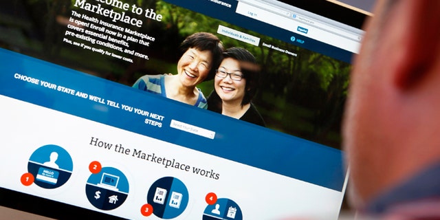 Oct. 2, 2013:A man looks over the Affordable Care Act (commonly known as Obamacare) signup page on the HealthCare.gov website in New York.