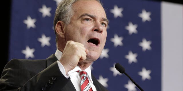 Copyright 2016 The Associated Press. All rights reserved. This material may not be published, broadcast, rewritten or redistributed without permission.
Mandatory Credit: Photo by Chuck Burton/AP/REX/Shutterstock (5892866e)
Tim Kaine Democratic vice presidential candidate, Sen. Tim Kaine, D-Va. speaks during a campaign rally in Wilmington, N.C
Tim Kaine vice presidential campaign, Wilmington, North Carolina, USA - 06 Sep 2016