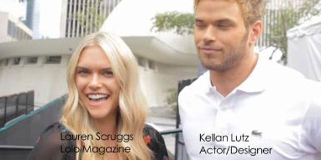 LoLo magazine editor and model Lauren Scruggs interviewing Kellan Lutz (LoLo/Vimeo)