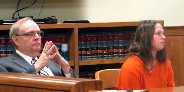Brittany Pilkington, right, and her attorney Marc Triplett, left, in 2015.