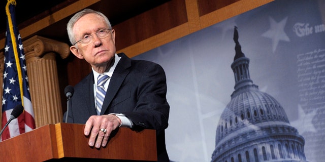 Former Senate Democratic Leader Harry Reid, shown at a Nov. 7, 2012 news conference on Capitol Hill, could be called to testify in the Menendez trial.
