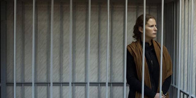 Greenpeace activist Ana Paula Alminhana Maciel from Brazil is seen at the Leninsky district court in Murmansk in a photo released on September 29, 2013 by Greenpeace International