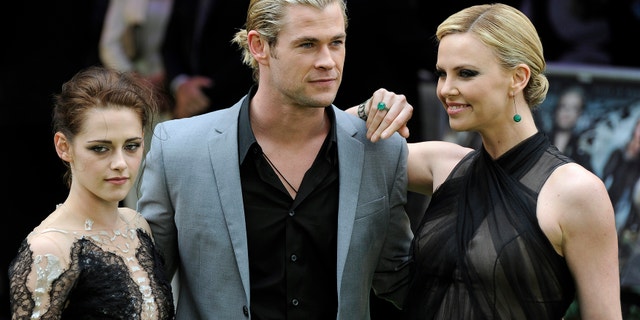 'Snow White and the Huntsman' stars Kristen Stewart, Chris Hemsworth and Charlize Theron.