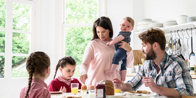 One busy mom of four (not pictured) has shared her best tips for staying focused and positive as a New Year begins — even after New Year's resolutions have slipped by the boards already. 