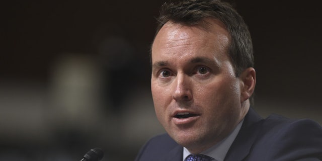 FILE: Jan. 21, 2016: Then-Army Secretary nominee Eric Fanning testifies on Capitol Hill in Washington. (AP)