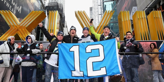 Seattle Seahawks on January 31, 2014 in New York City.