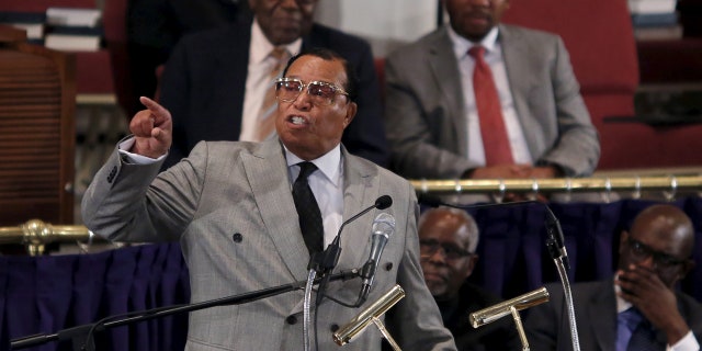 Nation of Islam leader Louis Farrakhan addresses the audience at the metropolitan African Methodist Episcopal Church in in Washington June 24, 2015.