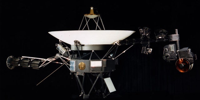 The Voyager 1 spacecraft, currently hurling through space at 38,000 mph -- and nearing the edge of the solar system.