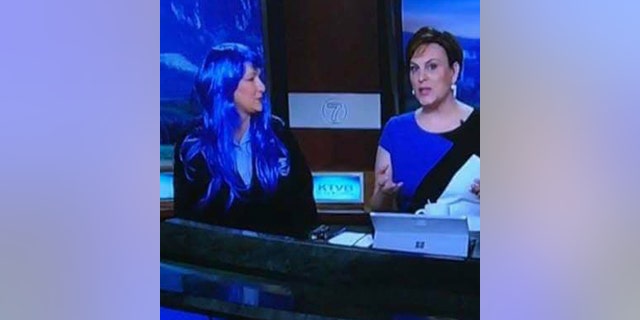 Lincoln donned a blue wig in solidarity last year.