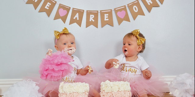"The girls have pretty much destroyed the cakes now, it only lasted about five minutes in the ring with those two."