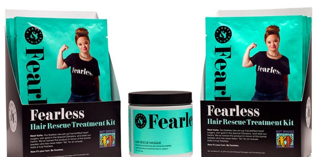 Katie Meade was chosen as the spokesmodel for Beauty &amp; Pin-Ups Fearless line.