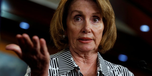 House Minority Leader Nancy Pelosi, D-Calif., speaks at a weekly news conference on Capitol Hill earlier this year.