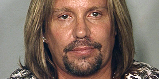 Motley Crue singer Vince Neil's mug shot from the Las Vegas Police Department, released to Reuters June 28, 2010. (REUTERS)