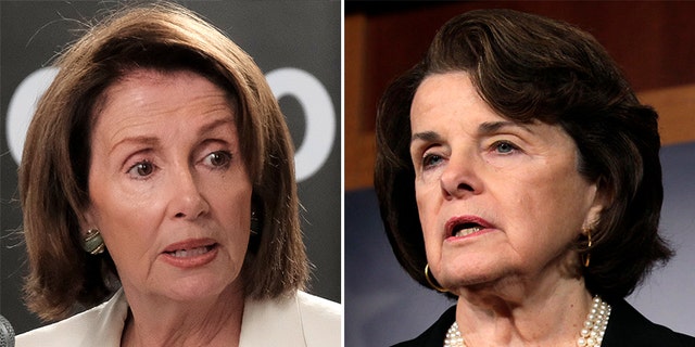 House Speaker Nancy Pelosi, left, and U.S. Sen. Dianne Feinstein, right, both from Ashli Babbitt's home state of California.