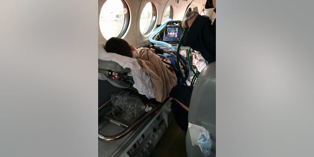 Fernando Fernandez was airlifted to Children's Hospital Colorado in Aurora in early February.