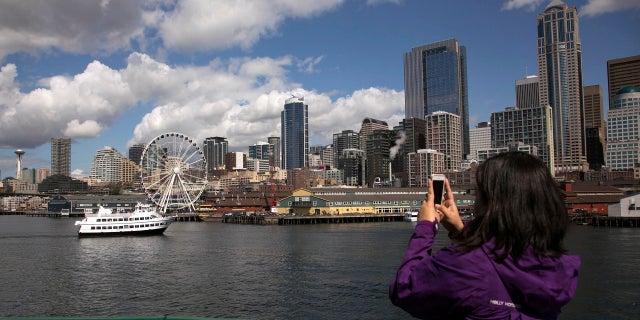 A fruitcake left underneath a Christmas tree in a Seattle ferry terminal temporarily halted service on Tuesday, police said.