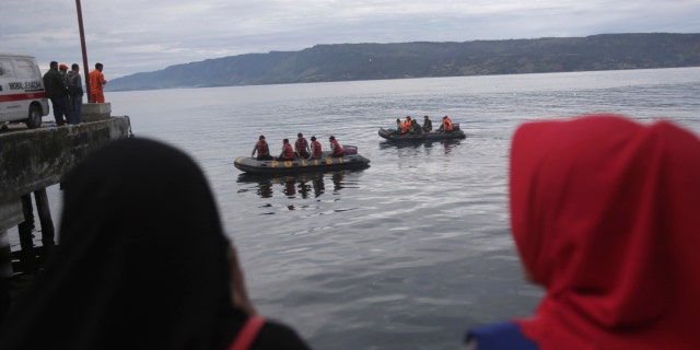 Several dozen divers and up to 350 others searched Lake Toba, which has depths of more than 1,000 feet, but only found personal belongings and traces of oil.