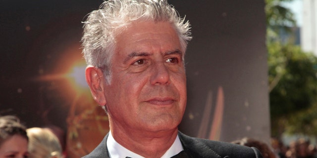 Anthony Bourdain attends the 65th Primetime Creative Arts Emmy Awards.