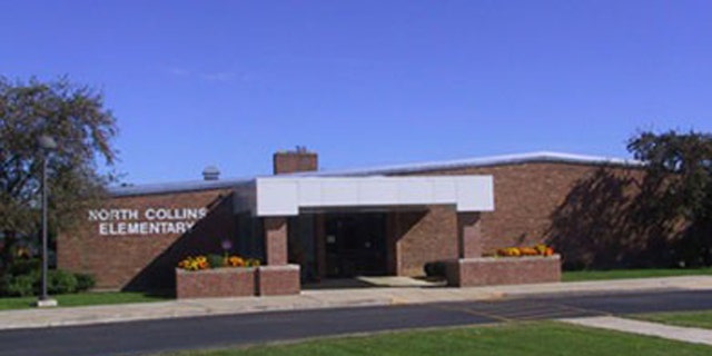 The superintendent of North Collins Central School District told FoxNews.com that North Collins Elementary School will continue announcing the first six words of the pledge -- "I pledge allegiance to the flag" -- and then let students continue at their own pace.  (North Collins Elementary School)