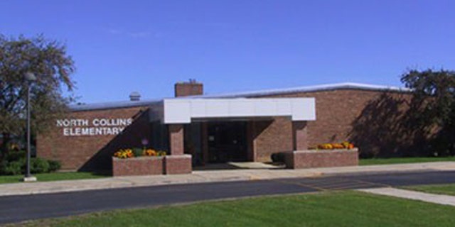 The superintendent of North Collins Central School District told FoxNews.com that North Collins Elementary School will continue announcing the first six words of the pledge -- "I pledge allegiance to the flag" -- and then let students continue at their own pace. (North Collins Elementary School)