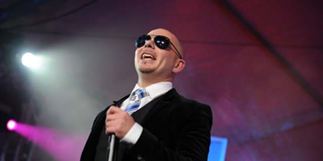 Feb. 5, 2011: Rapper Pitbull performs during the Bud Light Hotel event in Dallas, Texas.