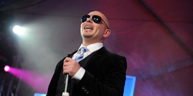 Feb. 5, 2011: Rapper Pitbull performs during the Bud Light Hotel event in Dallas, Texas.