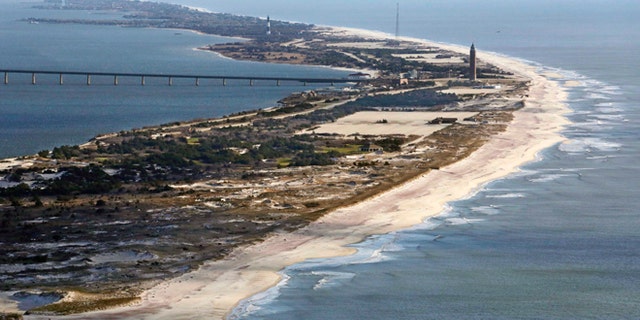 FILE 2013: Robert Moses State Park on Fire island, N.Y., after Superstorm Sandy struck.
