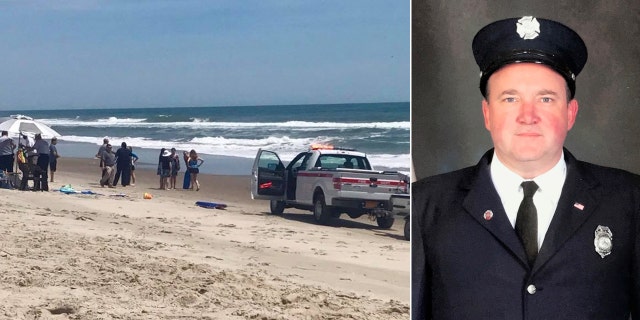 Oswego Firefighter/Medic Sean O’Gorman saved three girls who were caught in a rip current off the North Carolina coast while on vacation with his family.