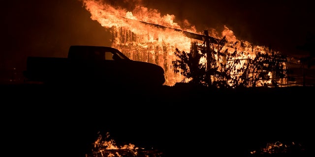The fires broke out in California on Monday night.