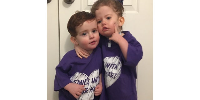 Even though Addison can't speak, she and her brother Jackson communicate using sign language.