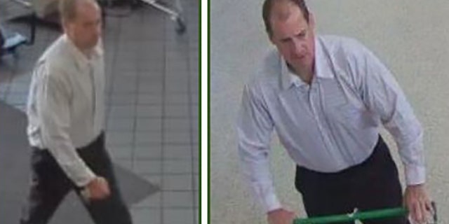 Surveillance photos of Chris Woods.