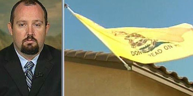 Andy McDonel, of Leveen, Ariz., said he received a letter from his homeowner's association on Aug. 6 instructing him to "remove debris" from his home within 10 days or face a $25 fine.