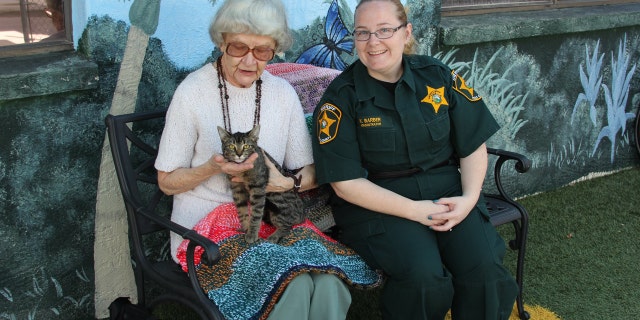 Officials say that Marilyn will continue knitting the tiny blankets "as long as her hands still work."