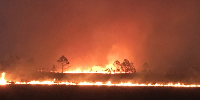 Military units conducting training exercises at Avon Park Air Force Range accidentally sparked a fire Wednesday afternoon that has since grown to cover 4,000 acres in Florida.