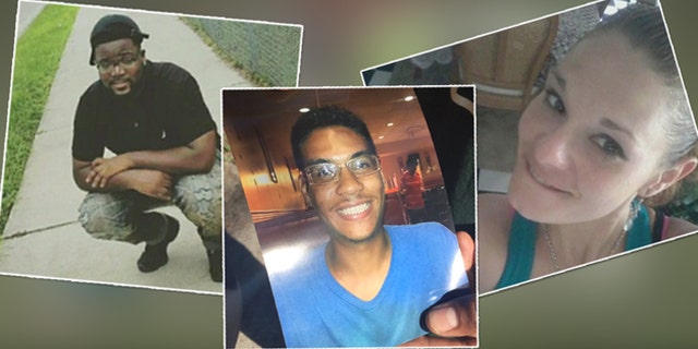 Tampa police believe the murders of (from left) Benjamin Mitchell, Anthony Naiboa, and Monica Hoffa were committed by the same person