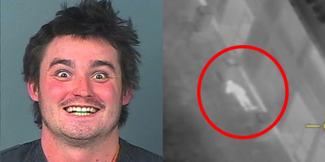 Deputies found Collin James Daniel, 24, lying on his back between two air conditioning units after he was driving recklessly, deputies say.