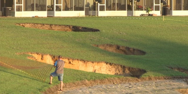 Multiple sinkholes have opened up in a neighborhood in Ocala, Florida in the past week.