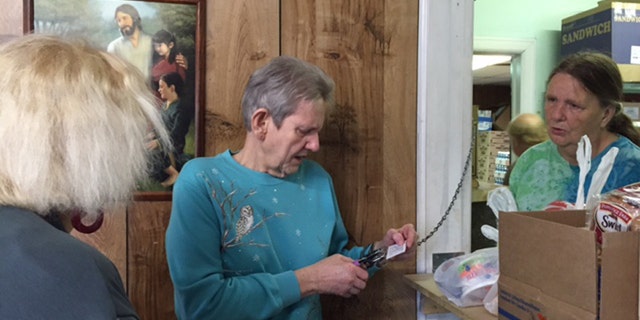 Most of the residents who visit the food pantry are unemployed, or have incomes below the poverty line.