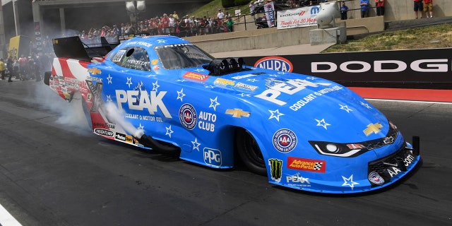 Force, seen here in his Chevrolet Camaro SS, beat Ron Capps, who is the second most-winningest NHRA Funny Car driver.