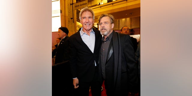 Mark Hamill said Harrison Ford convinced him to reprise his role in the new "Star Wars" films.