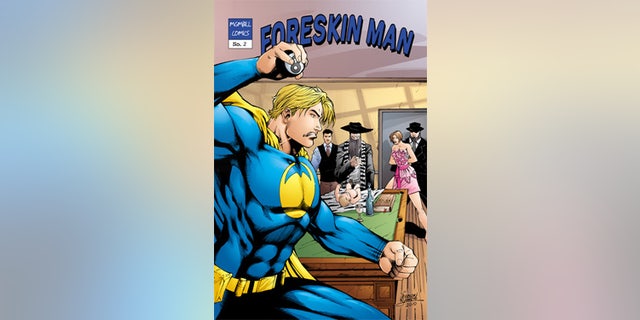 During an interview on Tuesday, Jena Troutman distanced herself from MGMbill.org, which is led by Matthew Hess, the author of "Foreskin Man" cartoon, which depicts a blond superhero taking on a character named "Monster Mohel." Several critics, including the Anti-Defamation League, have blasted the publication as "disrespectful and deeply offensive." (ForeskinMan.com)