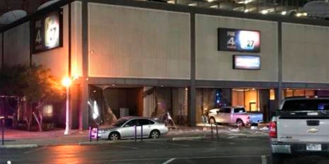 Officials said that after Fry crashed into the building, he started "ranting."