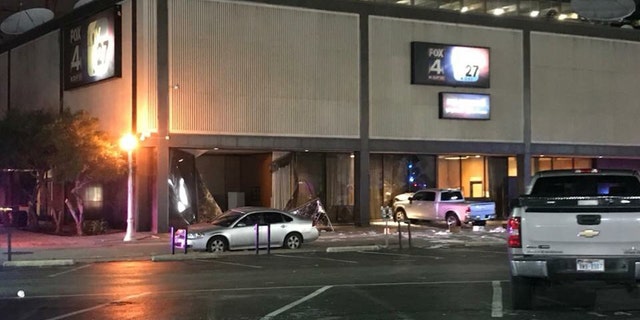 The station reported that most of the people inside the building were continuing to work to "keep the news on the air."